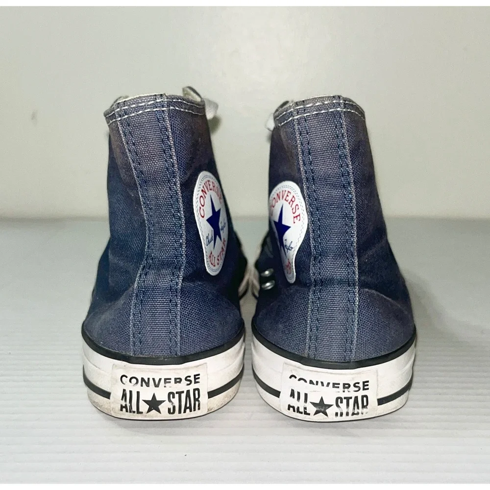 Converse Chuck Taylor Sneakers Womens 7 Navy Blue Mens 5 High Top M9622 Classic - Picture 6 of 8